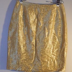 Gold Skirt Duro Olowu Size 10 Unworn